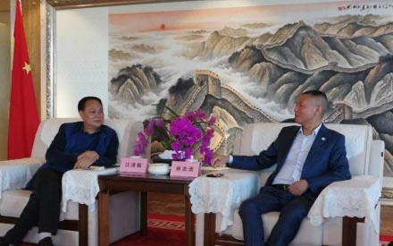 四川森普公司董事長江澤佩專程拜訪四川省一帶一路 促進(jìn)會(huì)林忠清會(huì)長