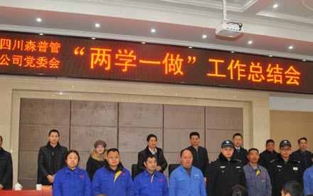 2017年1月20日，公司黨委隆重召開“兩學(xué)一做”工作總結(jié)會。