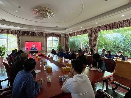 四川森普管材股份有限公司組織黨員同志收看中國共產(chǎn)黨第二十次全國代表大會